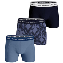Spodnje hlače Cotton Stretch 3-Pack blue/print/navy blue